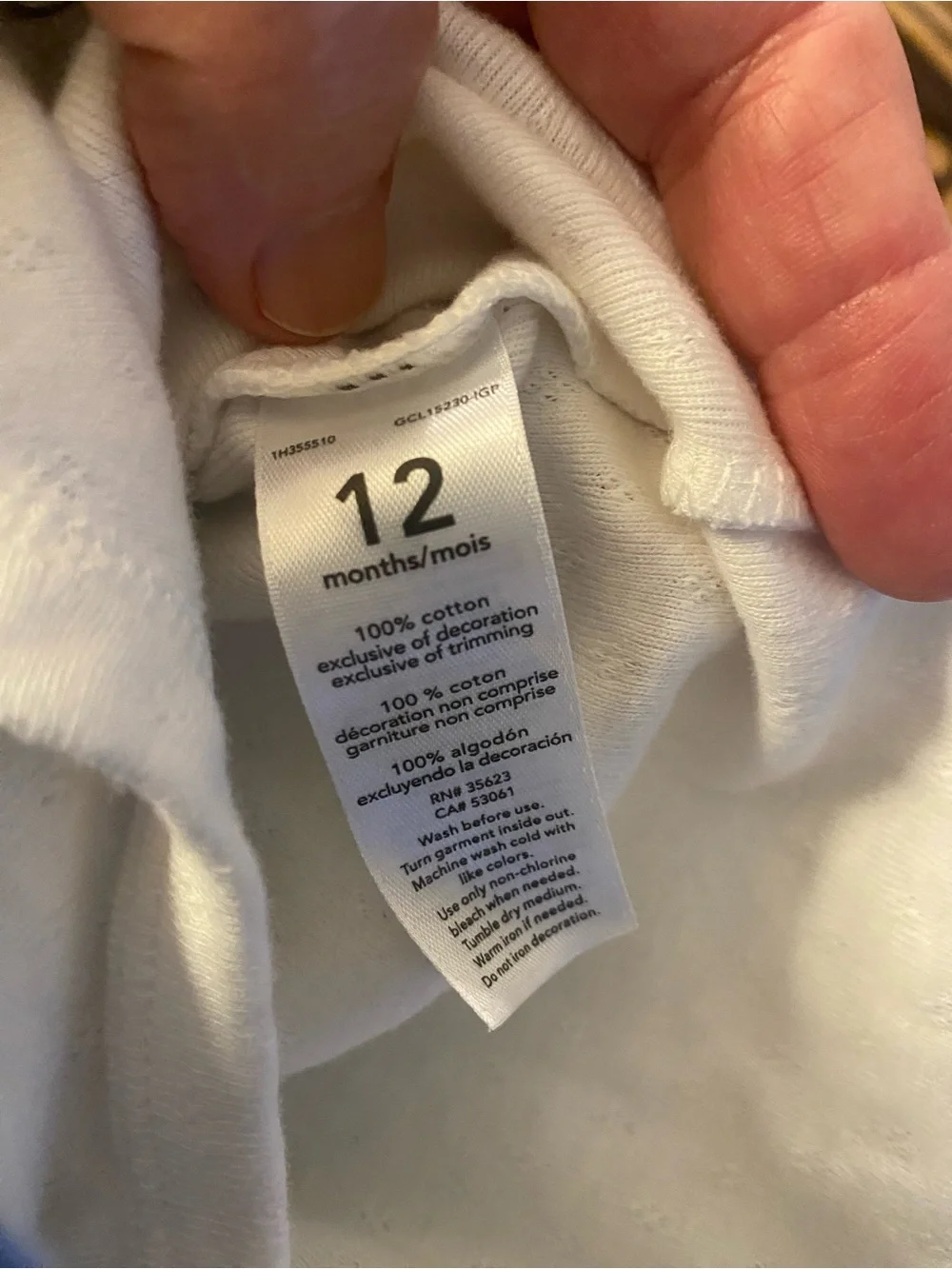 Carter's Assorted Baby One-Piece Bodysuits - Blue, White, Light Pink, Aqua 12 Mo